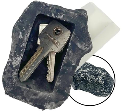 EKNA Cachette de Clés pour l'Extérieur en Pierre - Meilleure Solution pour Clé de Rechange dans la Maison (1 Pierre), EA1689