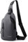 Pangogogo Wasserfest Crossbody Bag Herren|Leichte Kratzfeste Umhängetasche Herren Klein|Multi-Compartment Männerhandtasche für Radfahren, Wandern und Kurztrips (Grey)
