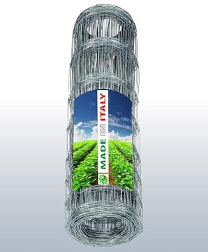 Recinzione Metallica Zincata per Ovini, Pastorale, 50 Metri italiana web marketing (altezza RETE 120 cm lunghezza 50 metri)