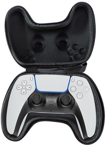 Custodia da viaggio per controller di gioco per PS5,Custodia da Viaggio per Controller PS5,per Controller di Giochi PS5 Borsa da Viaggio Protettiva con Guscio Rigido,Facile da trasportare, Nero