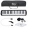 ZAMETTER Melodica Melodica Melodica Instrument mit 37 Tasten, zugelassener Klavierstil, tragbar (schwarz)