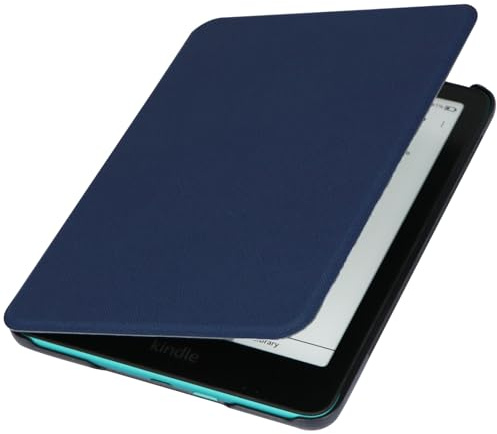 ZhaoCo Custodia per 7'' Kindle Paperwhite 12ª Generazione 2024, Kindle Colorsoft Signature e Kindle Paperwhite Signature Edition E-Reader, Magnetica Cover Protettiva Sottile Auto Sveglia/Sonno - C Blu