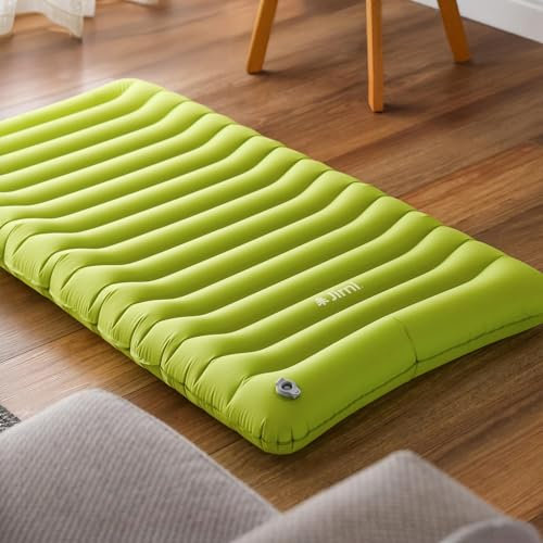Jirni Toddler Air Mattress Crib Size Camping Bed Built-in Pump Sack