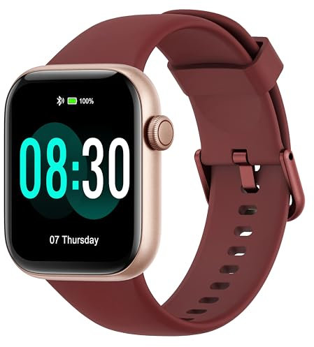 Smart Watch for Men Women Answer/Make Call, 1.85 Smartwatch, Fitness Watch with Heart Rate Blood Pressure Sleep Monitor, 140+Sports, IP68 Waterproof Step Counter Watch Compatible with Android IOS