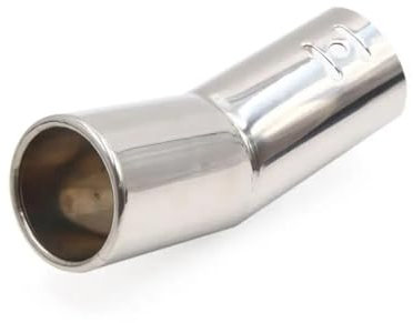 Punta Scarico Fischio Scarico Auto Da 51 Mm Scarico Universale Tubo Finale Punta Del Silenziatore Con Piegatura Tonda Singola In Acciaio Inossidabile Terminali scarico