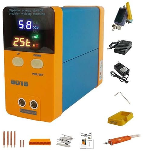 Soldador por puntos de pulso de alta potencia – Tecnología automática de soldadura por inducción LED 801B, potencia de 11,6 kW para una unión eficiente de metales