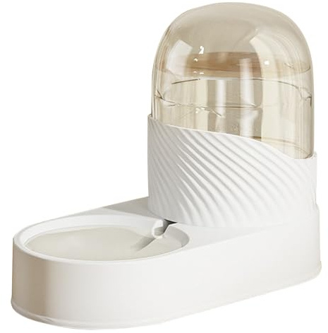 Dog Cat Feeder and Water Dispenser Large Capacity Automatic Dry Separation Set with Automatic Pet Bowl Feeder Pet Barf Accessories (A, One Size)