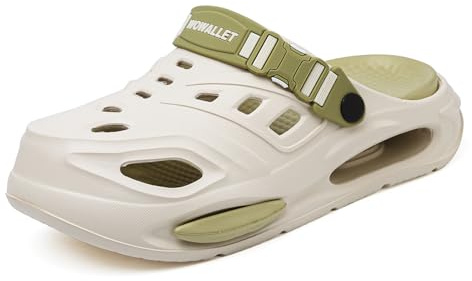 Mens Womens Garden Clogs Slippers Classic Breathable Comfortable Mules & Clogs With Removable Insoles Lightweight Non-Slip Water Resistant Slip On Outdoor Indoor Shoes for Gardening Beach Pool Shower