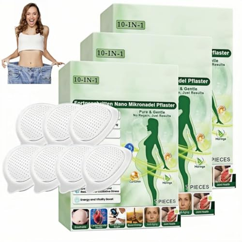 Moringa 10 IN 1 Advanced Nano Microneedle Patch,2026 New WeightLoss Patches,Natural Metabalance Patch, Microneedle Patches,Gentle Soothing,for All Body Types (3 Box)
