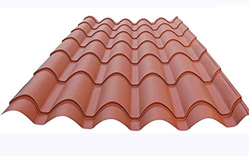 T.E.G. METALLI S.R.L. Lastra TTCOPPO in Lamiera Rosso Coppo e Rosso Coppo Antichizzato Copertura Tetto (Rosso Coppo)