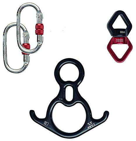 RXRENXIA Swing Swivel, 30-KN-Riemenscheibe, Sicherstes ZubehöR Zum AufhäNgen Von DrehgeräTen Mit Karabiner FüR Web Tree Swing, Swing-Einstellung, Lufttanz, Kinderschaukel, HäNgematte