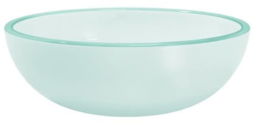 vidaXL Lavabo Vasque à Poser de Toilette Lave-mains de Salle de Bain Lavabo de Salle d'Eau Maison Intérieur Verre Trempé 35x12 cm Dépoli