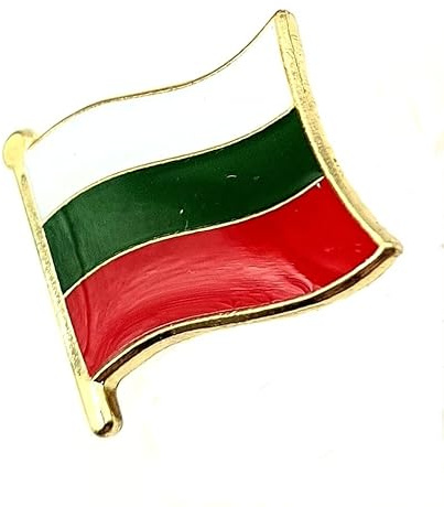 Bulgarien bulgarisk metall emalj landsflagga pin emblem, Metall