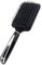 ZYBUX Paddle Hair Brush - Durable Plastic, Nylon Bristles, and Thermo Rubber Ends - Large Surface Area for Easy Styling - Metallic Silver Handle Insert