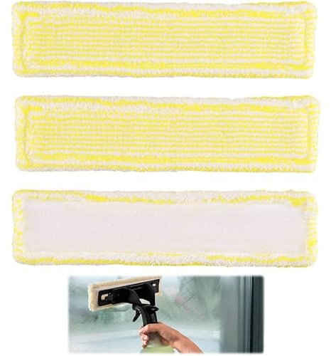 Pads for Karcher Window Vacuum Cleaner 3Pcs Compatible with Karcher Window Cleaner Compatible with Karcher WV2 WV5 WV6 Plus Premium