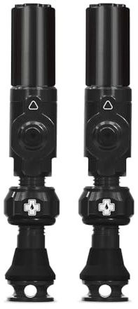 Muc-Off Big Bore Hybrid Tubeless Valves, Black, 30mm | Maximum Air Flow CNC Aluminium Valve System, Coreless Design for Presta Rims, Fast Inflation and Sealant Fill