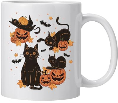 Cupi Di Caffè Gotica - Tazza Da Tè Horror, Bevande In Ceramica | Porta Del Latte Halloween Da 12 Once Con Ampio Utilizzo Nell'arredamento Della Cucina Domestica, Installazione Delle Bevande, Scena Da