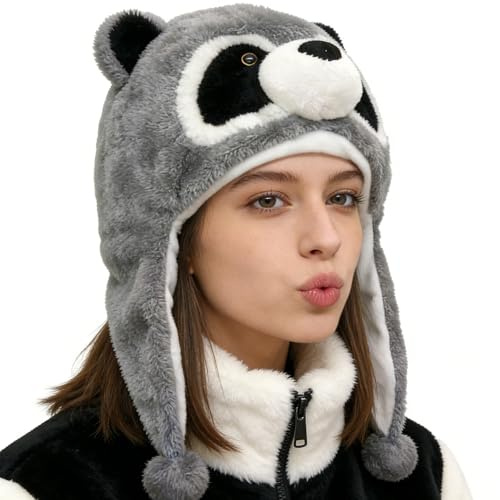 Nuhjytgf Gorros de Animales para Niños - Suave, Lindo y Abrigado de Dibujos Animados para Fiestas - Sombrero Divertido para Disfraz | para Fiestas Cumpleaños Año Nuevo Oficinas Hogar Vacaciones