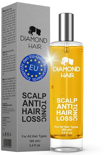 Diamond Hair Scalp Anti Hair Loss Tonic Spray 100 ml – Olio di rosmarino per la cura dei capelli per uomini e donne, Minoxidil, alternativa, unisex adulto, per prurito, secco e grasso cuoio capelluto