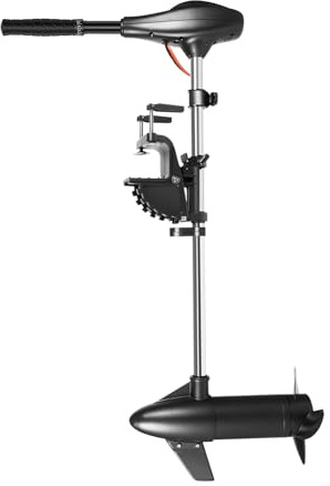 Elektrisk utombordsmotor 58 lbs, 612 W elmotor utombordsmotor båtmotor med 5 framåtväxlar + 3 backväxlar, långa axlar utombordsmotor gummibåt för kajak/båtar, 500 kg dragkraft