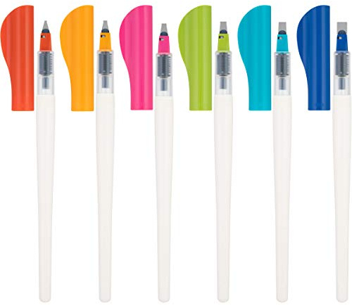 Pilot Parallel Caligraphy Pens, Assorted Point Sizes and Colors, 6 Count (12722)