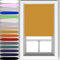 Caecus Ochre Blackout Roller Blinds Made To Measure Window Blinds Easy Fit Child Safe Thermal Properties Home Office Fitting Included Up To 60cm Width x Up To 160cm Drop