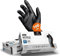 NIMEDA Nitrilhandschuhe M Schwarz 100 Stück Einweghandschuhe Latexfrei Puderfrei Black Nitrile Gloves Größe Medium