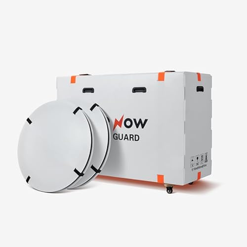 RIDENOW - Luggage with wheels for bicycle, lightweight, durable, foldable, protection for airplane and train, individual protection for bike, road bike, gravel MTB, transport
