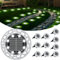 FIFlying 10 pezzi Luci Solari da Giardino, 8 LED Lampade Solare da Terra, Acciaio Inossidabile Bianco Freddo Faretti Sepolta Solari a Led da Esterno, per Prato, Vialetto, Marciapiede, Patio
