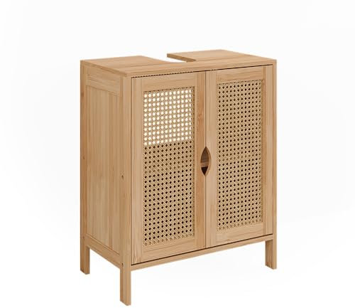Vicco Meuble Vasque Simple Liora, Bambou, 48x60cm