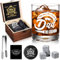Dad Whiskey Glass 354ml, veecom Old Fashioned Whisky Glasses Gifts for Dad Birthday, Rum Glass Dad Gifts from Daughter for Fathers Day, Daddy Birthday Gifts in Wooden Box