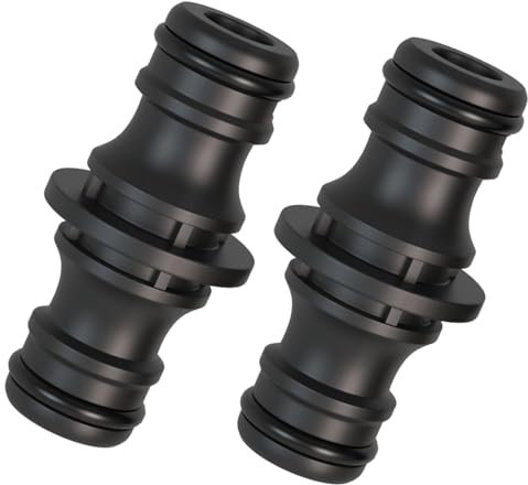 Aidqxbaoer 2 pièces raccords de Tuyau d'arrosage,1/2 Pouce Double fiche Pièce,raccordement de Deux tuyaux pour l'extension, même avec Une Pression d'eau élevée.