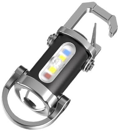 -ficklampa - 3 Modes Work Light | Bärbar USB -uppladdningsbar Mini LED -nyckelring | Vattentät Ficklampa Nyckelring | Långvarig Fickfackla För Utomhuscamping, Vandring Och Fest