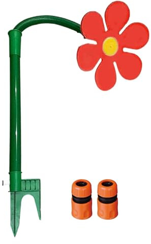 Sprinkler Blume Garten, 6 m Reichweite, 360° Rasensprinkler Tanzende Blume, Spritzblume, Bewässerung Sprenger beweglich, Rasensprenger, Gartensprenger, für Hof, Garten, Rasen 105 x 28 x 28 cm (C)