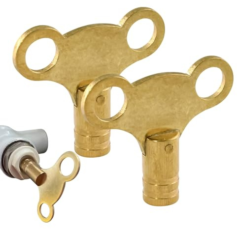 Llave De Purga Para Radiador - 2 Piezas De Latón Para El Hogar | Llaves De Válvula Para Radiador,Para De Crucero Autocaravana Comercial Público Hogar Dormitorio Sala De