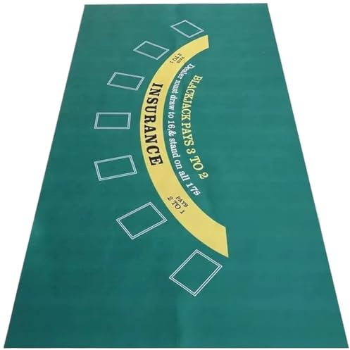 Mantel De Fieltro De Escritorio De 180x90cm para Juegos De Blackjack, Póker Y Casino. Accesorio Portátil para Fiestas.
