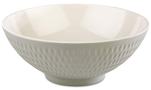 APS Schale „Asia Plus“ aus nahezu unzerbrechlichem Melamin, vielseitig einsetzbare, stapelbare Kunststoffschale, Salatschüssel, grau/creme, Ø 20 cm, 1,1 Liter.