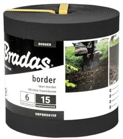 Bradas 2326 - Cinta para valla (6 m x 15 cm), color negro