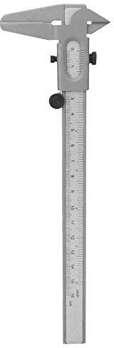 Pied à coulisse Vernier, Pied à coulisse en métal de haute précision Pied à coulisse de mesure manuelle Outils Règle de micromètre pour mesurer le diamètre intérieur et le diamètre extérieur(6inch)