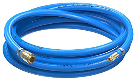 AUPROTEC Druckluftschlauch Set 13mm Ø Innen 50m PVC-Schlauch I Mit Messing Schnellkupplung für Druckluft-Kompressor I Würth Kompressorschlauch hochflexibel