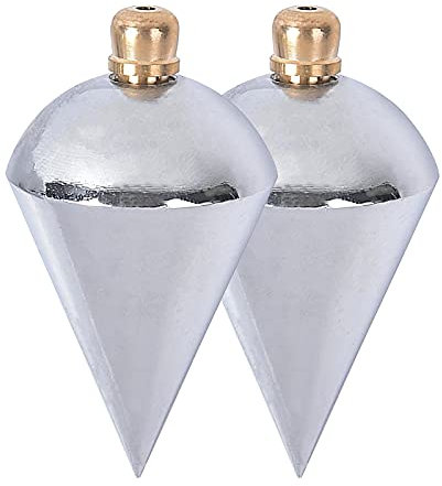 IMZ 2 Pcs Trojan Plumb Bob 150G Metal Steel Bricklayers Level Guide