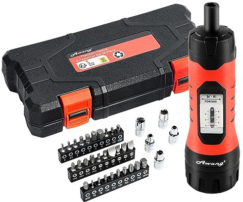 Awang 36pcs Clé tournevis dynamométrique 1-6 Nm