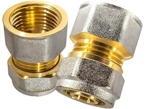 Klemmring-Schraubfitting für Aluverbundrohr (PEX) - Übergang mit Innengewinde, 16x1/2