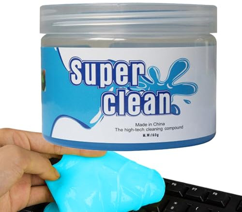 Gel detergente per auto, multiuso, per rimuovere la polvere, per dettagli interni, gel riutilizzabile per elettronica, interni auto, attrezzature per ufficio, tastiere, portabicchieri e prese d'aria