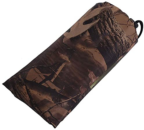 Camping Bache Camouflage Tarp, Bâche de Tente Camouflage Militaire Imperméable, Auvent Extérieur, Couverture Anti-Pluie, Abri en Herbe, pour La Randonnée, Les Pique-Niques dans Les Parcs (2 x 1.5m)
