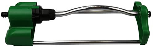 Jardinion aspersor oscilante 41 x 14 x 8,5cm, Sistema de riego Verde, para césped, riego de Superficies