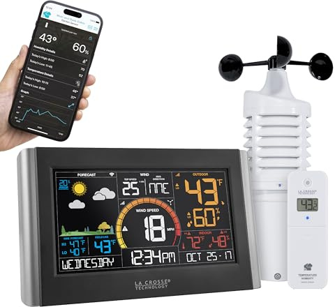 La Crosse Technology Wireless Wi-Fi Digital Weather and Wind Station (V21-WTH)