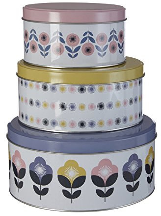 Premier Housewares Storage Tins, Multi-Colour
