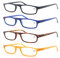 Un Pack de Cuatro Gafas de Lectura 1.5 para Hombres/Mujeres - Lente Clara,Vision Clara - Moda,Practicas,Ligeras,Comodas,Colores Negro-Azul-Marron-Amarillo