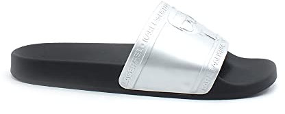 KARL LAGERFELD Kondo Karl Ikonic Ciabatta Silver Rubber KL80919 39